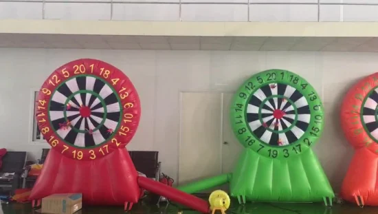 Neues lustiges Outdoor-aufblasbares Dartboard-Schießziel-Sportspiel, günstige kundenspezifische aufblasbare Dartscheibe, Dartspiel