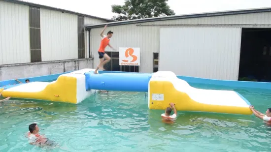 Bouncia Mini aufblasbarer Wasserpark, schwimmender Hindernisparcours für Pool-Hindernisparcours