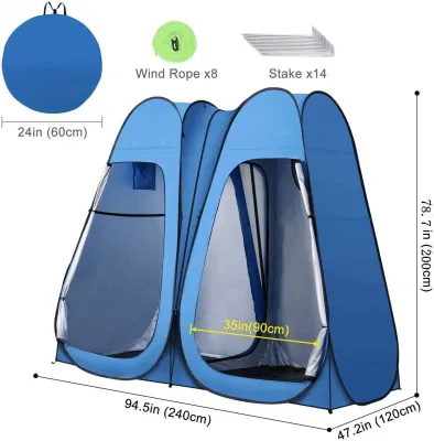 Pop-up-Zelt, tolles Wohnmobil-Zubehör, tragbares Outdoor-Duschzelt wie zu Hause, Badezimmer oder Sichtschutzzelt zum Ankleiden