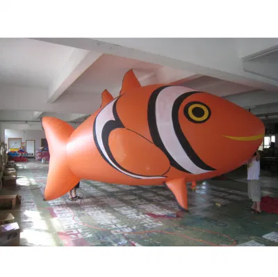 Boyi Helium Clownfisch Parade Ballon County Fair Schlauchboote aufblasbare Fische Cartoon B224